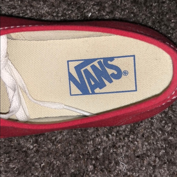 RED THIN SOLED VANS !!!! Men’s 6.5 Women’s 8 - Picture 3 of 3